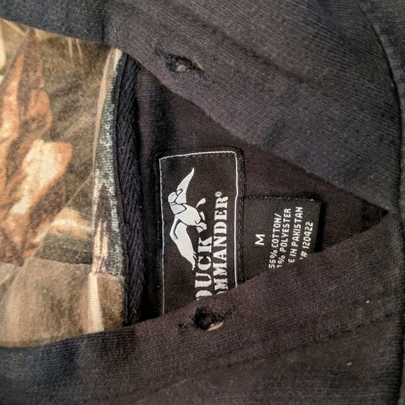 Duck Commander Men's Hoodie w/Kangaroo Pocket Size Medium - Picture 6 of 8